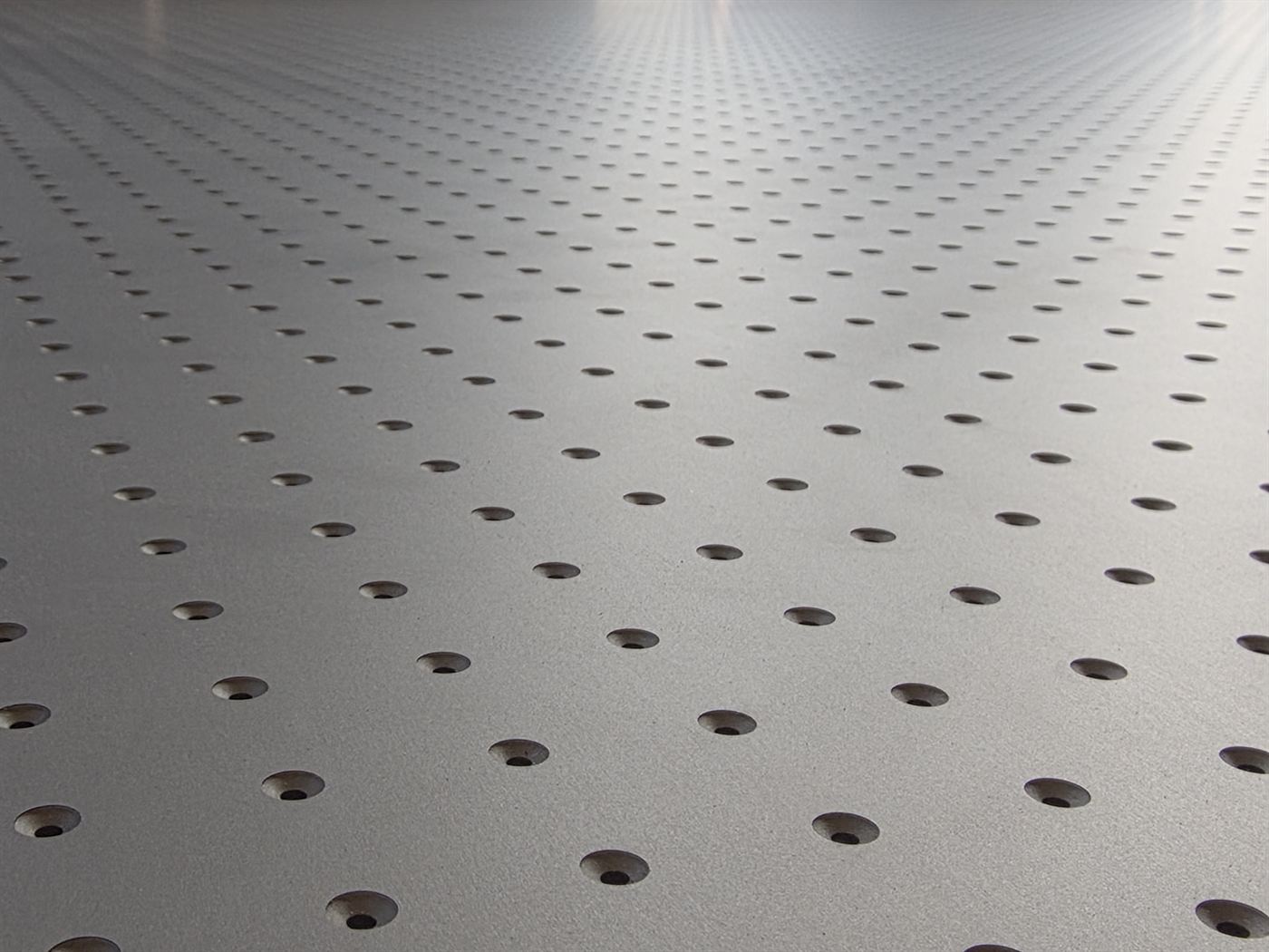 Aluminium plate drilled and milled in series on a VERSO CNC machine